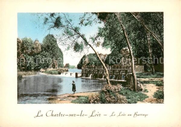 La Chartre-sur-le-Loir 72 Sarthe Le Loir au Barrage