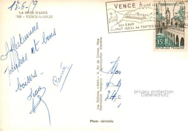 Vence-la-Jolie Vue d_ensemble – Bild 2