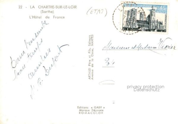 La Chartre-sur-le-Loir 72 Sarthe Hotel de France – Bild 2