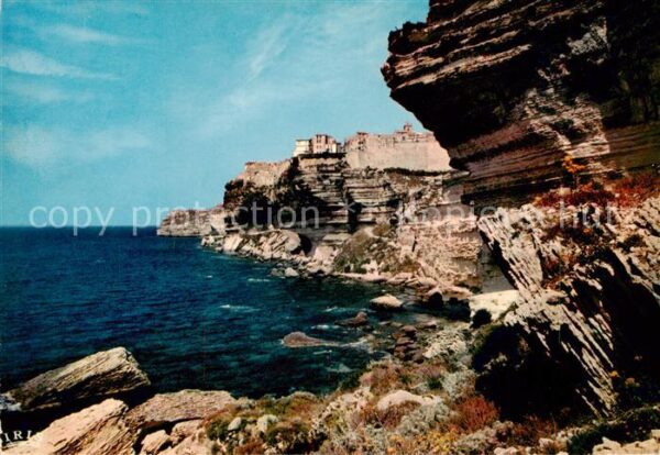 Bonifacio Corse du Sud Les falaises cote Sud