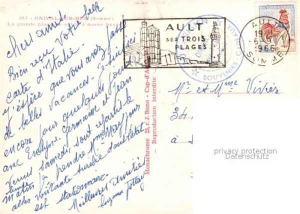Onival sur Mer 80 Somme La grande plage de sahle a maree basse – Bild 2