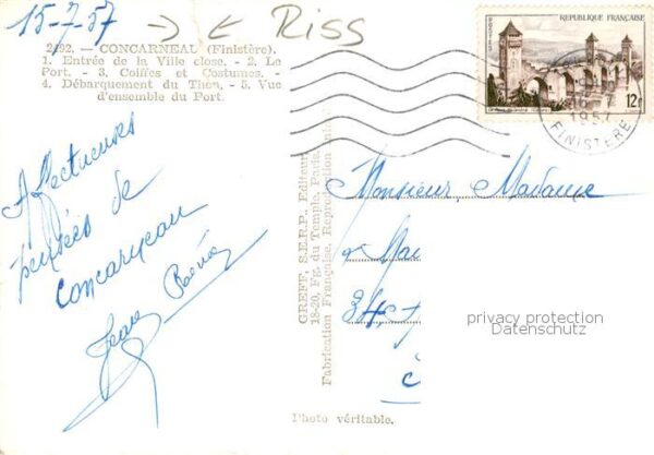 Concarneau 29 Finistere Entree de la Ville close Le Port Coiffe – Bild 2