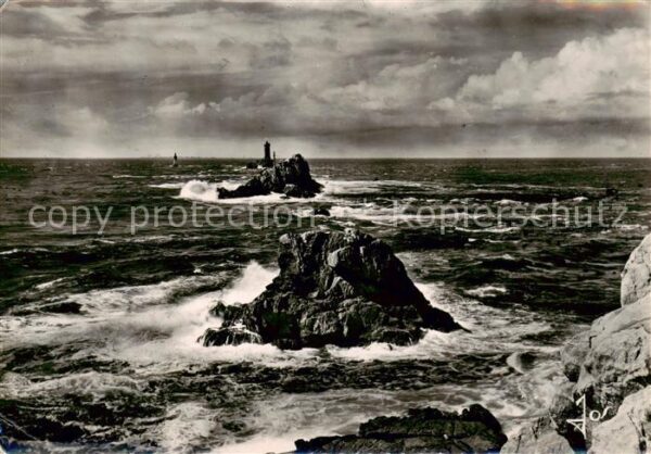Pointe du Raz 29 Finistere Les courants dans le Raz de Sein ou nul