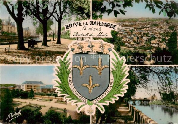 Brive-la-Gaillarde Place de la Guierle Promenade au bord d