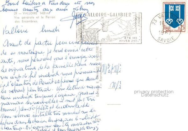 Valloire 73 Savoie Vue generale et le Perron des Encombres – Bild 2