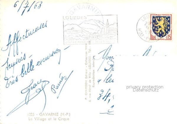 Gavarnie-Region 65 Hautes-Pyrenees Le Village et le Cirque – Bild 2