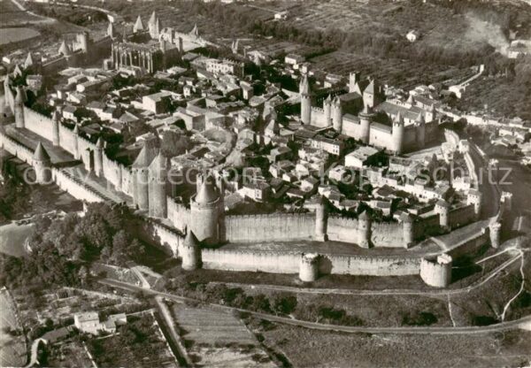 Carcassonne 11 Aude Vue aerienne d’ensemble de la Cite