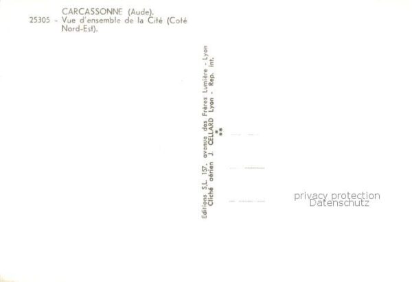 Carcassonne 11 Aude Vue aerienne d’ensemble de la Cite – Bild 2