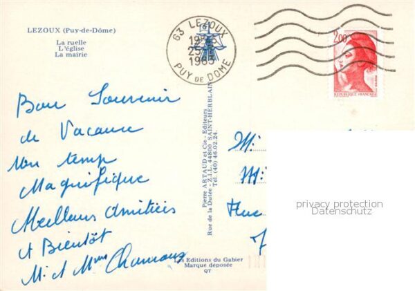 Lezoux Auvergne 63 Puy-de-Dome La ruelle l’eglise La Mairie – Bild 2