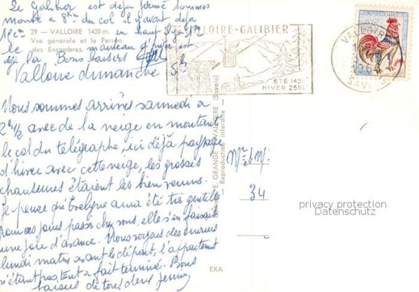 Valloire 73 Savoie Vue generale et le Perron des Encombres – Bild 2