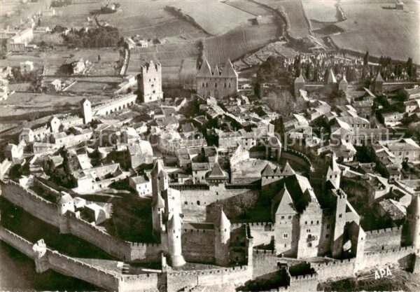 Carcassonne 11 Aude La Cite Vue aerienne