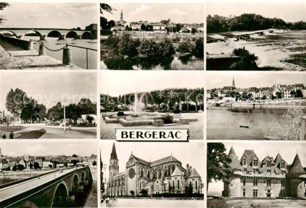 Bergerac Le Pont La Grande Place Vue generale Ja