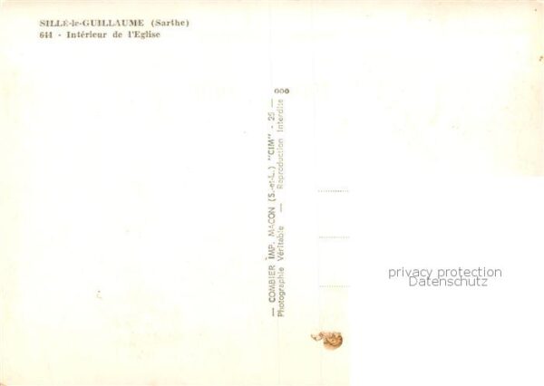 Sille-le-Guillaume 72 Sarthe Interieur de l'Eglise – Bild 2