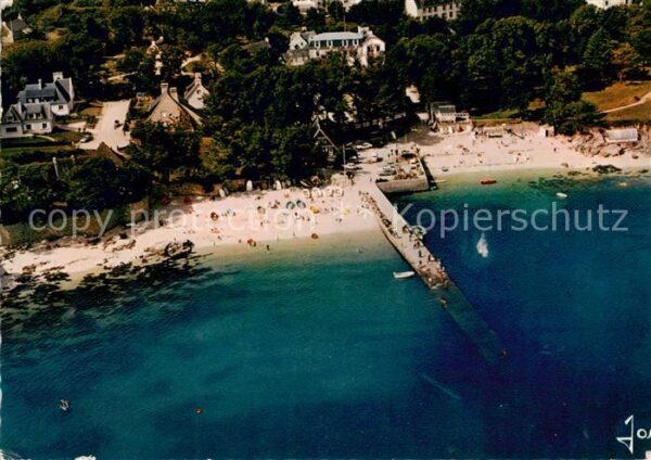 Beg-Meil 29 Finistere Les plages du Port Vue aerienne