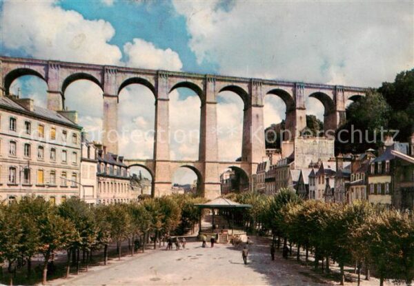 Morlaix 29 Vue d’ensemble du Viaduc et Place des O