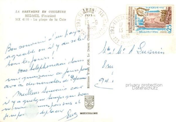 Beg-Meil 29 Finistere La plage de la Cale – Bild 2