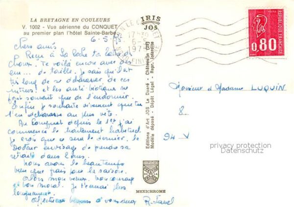 Le Conquet 29 Finistere Vue aerienne au premier plan l’hotel Sa – Bild 2