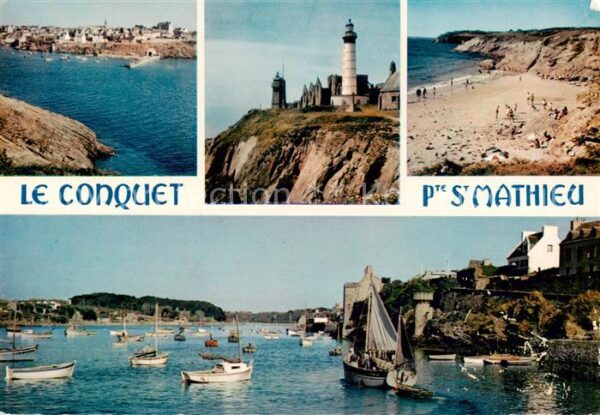 Le Conquet 29 Finistere Pointe Saint Mathieu La Plage et le Por