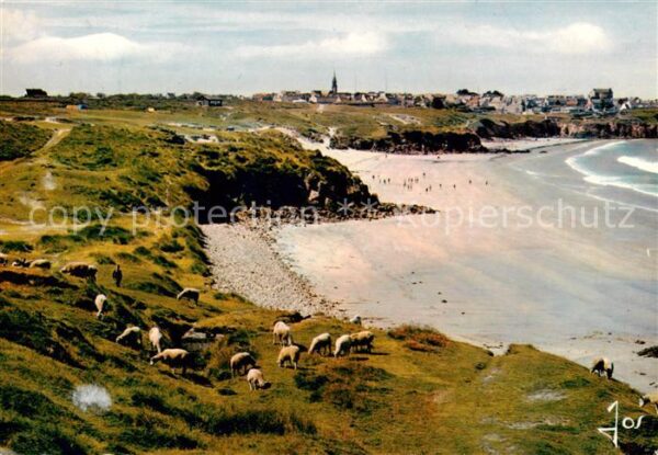 Le Conquet 29 Finistere Vue generale la Plage des Blancs Sablon