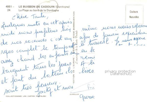 Cadouin 24 Dordogne Le Buisson de Cadouin La Plage au bord – Bild 2