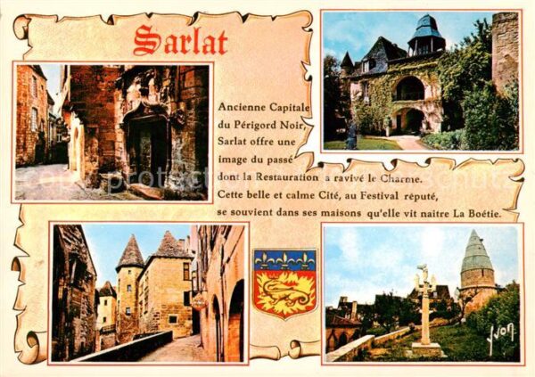 Sarlat-en-Perigord 24 Dordogne Rue de la Slamandre Porte de l’Hotel de