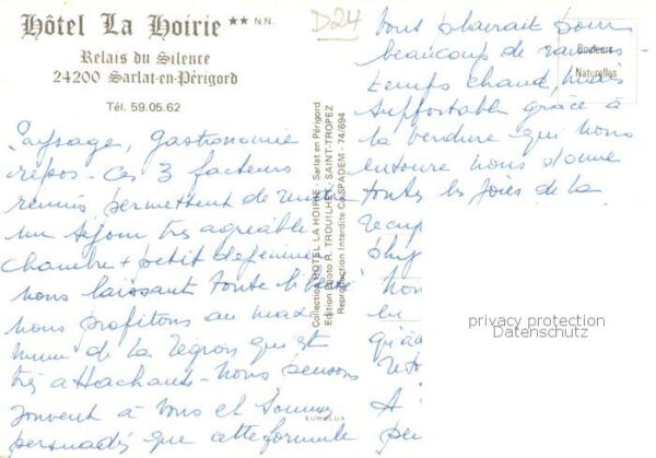 Sarlat-en-Perigord 24 Dordogne Hotel La Hoirie Relais du Silence – Bild 2