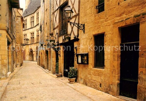 Sarlat-en-Perigord 24 Dordogne Capitale du Perigord noir Vieille rue d