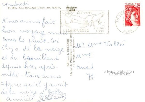 Les Rousses 39 Vue partielle – Bild 2