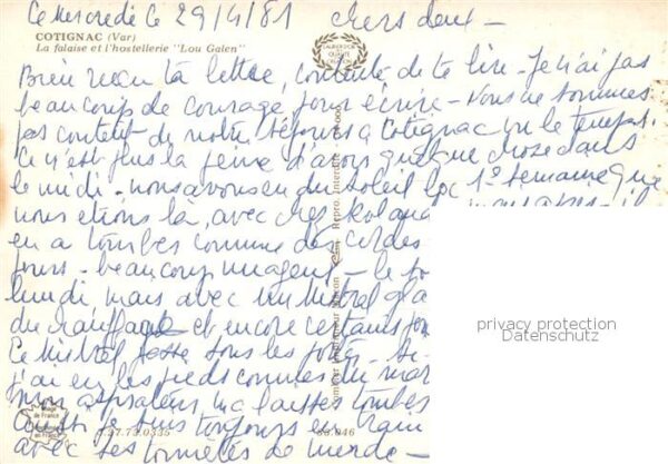 Cotignac La falaise et l’hostellerie Lou Galen – Bild 2