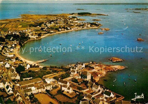 Ile-de-Batz 29 Finistere Le Port Vue aerienne