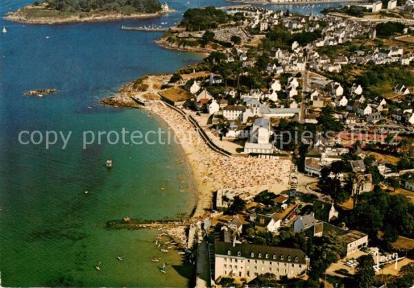 Treboul Douarnenez 29 Finistere Vue generale aerienne de la plage des S