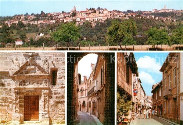 Belves Dordogne Vue generale Portail sculpte de Renaiss