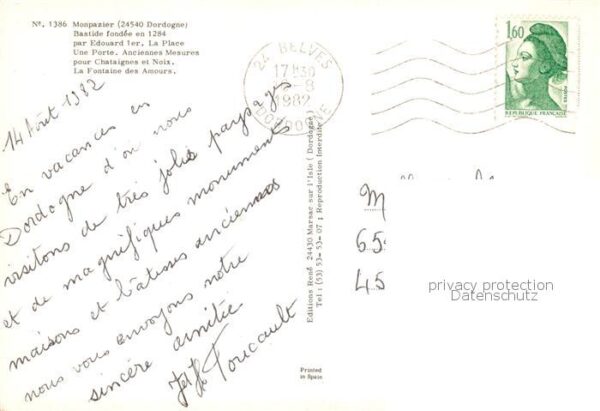 Monpazier 24 Dordogne Bastide fondee par Edouard 1er Une Port – Bild 2
