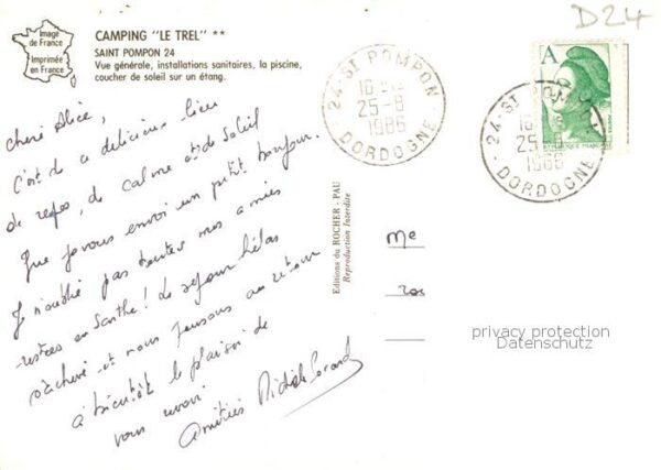 St-Pompont 24 Dordogne Camping Le Trel Vue generale installati – Bild 2
