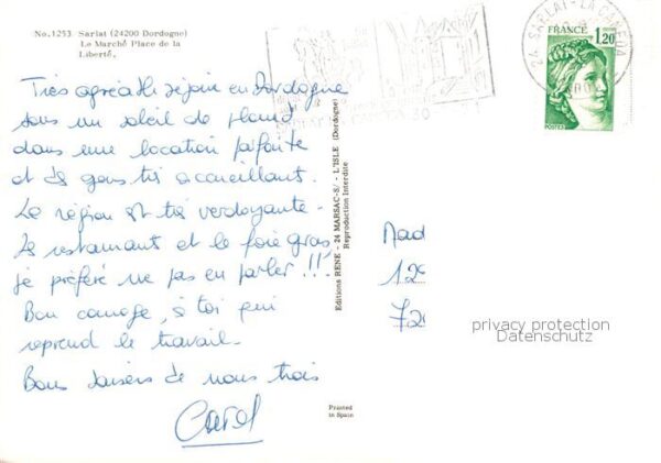 Sarlat-en-Perigord 24 Dordogne Le Marche Place de la Liberte – Bild 2