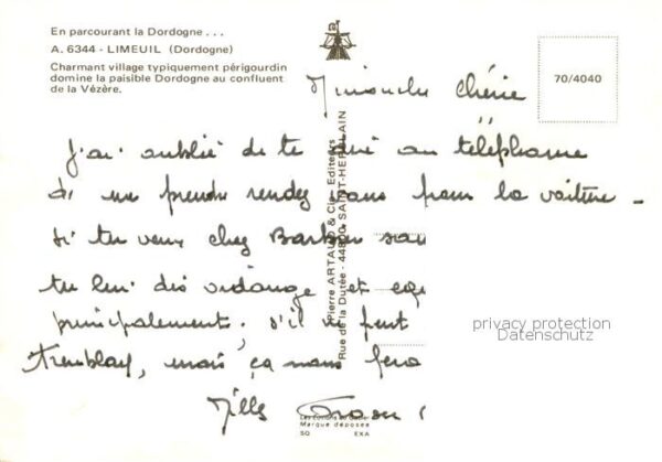 Limeuil Vue aerienne confluent de la Vezere – Bild 2
