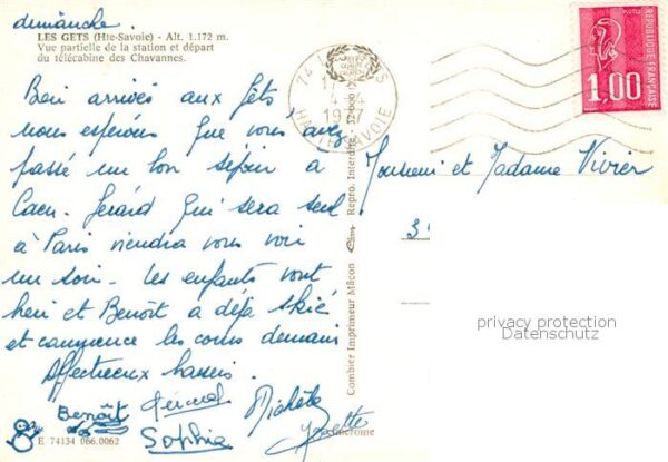 Les Gets 74 Haute-Savoie Vue partielle de la station et depart d – Bild 2