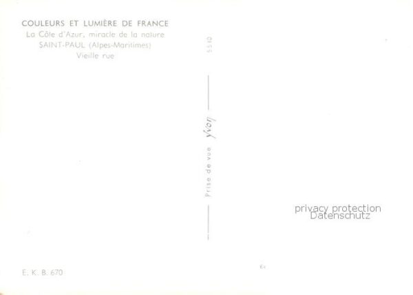 Saint Paul Cote d Azur Vieille rue – Bild 2