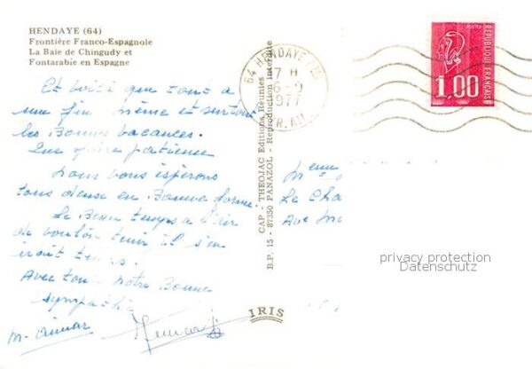 Hendaye 64 Frontiere Franco Espagnole La Baie de C – Bild 2