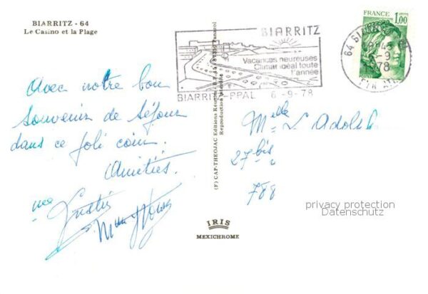 Biarritz Pyrenees Atlantiques Le Casino et la Plage – Bild 2