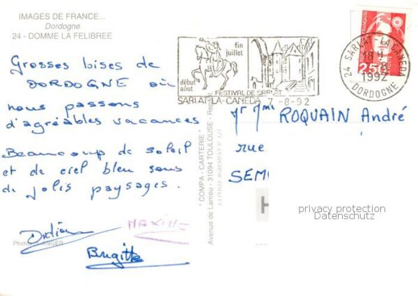 Domme 24 Dordogne La Felibree Vue partielle – Bild 2
