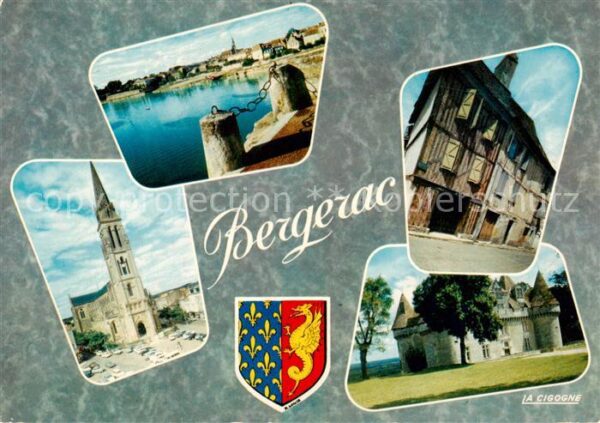 Bergerac Les Quais La Cathedrale Vieille Maison