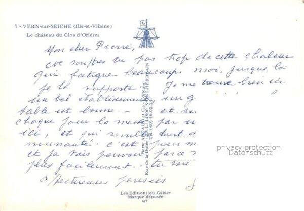 Vern-sur-Seiche Le chateau du Clos d_Orieres – Bild 2