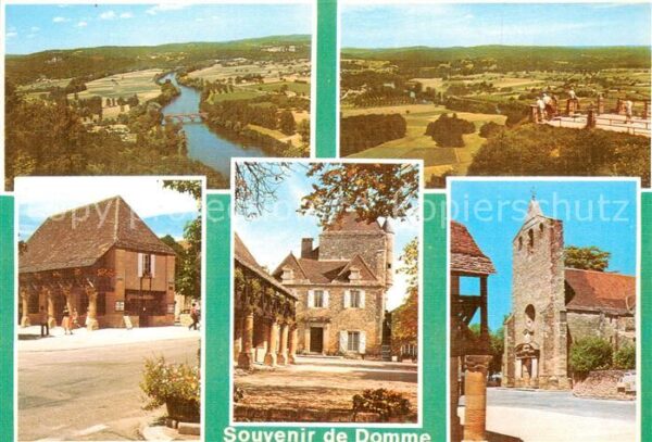 Domme 24 Dordogne Panorama Vue d_ensemble