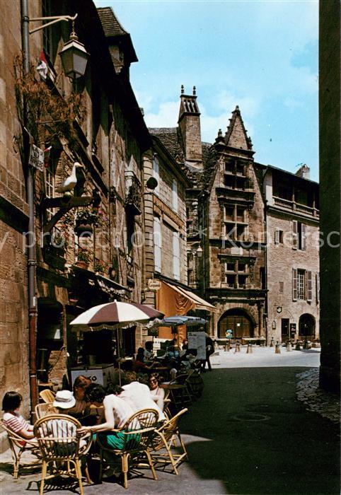 Sarlat-en-Perigord 24 Dordogne Rue de la Liberte et Maison de la Boeti