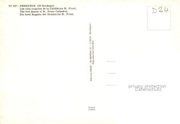 Perigueux 24 Les cinq coupeles de la Cathedrale St F – Bild 2