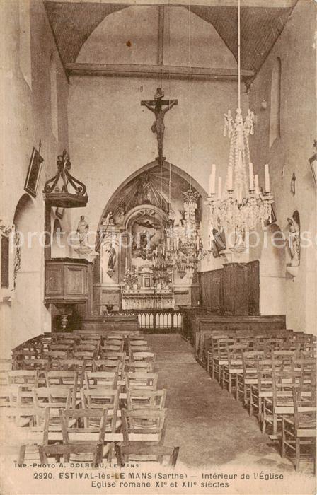 Le Mans Sarthe Interieur de l'Eglise