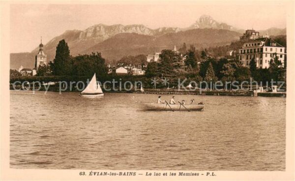 Evian-les-Bains 74 Le lac et les Memises