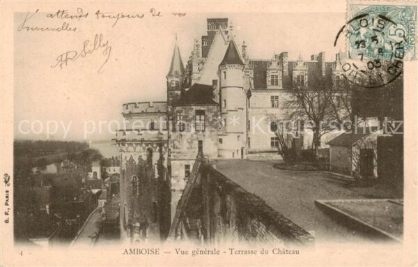 Amboise 37 Vue generale Terrasse du Chateau