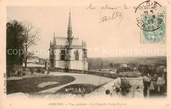 Amboise 37 Vue generale La Chapelle Saint Hubert